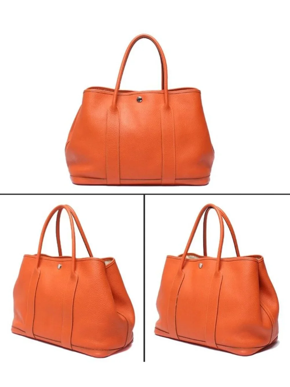 Hermes Tote Silver Garden Party PM